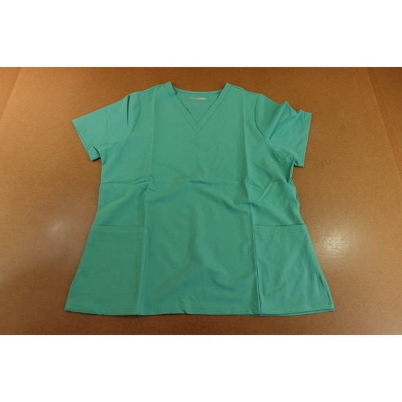 Mandala Tops - Mandala Womens Size XL Surgical Green Short Sleeve V Neck 6 Pocket Scrub Top NWT
